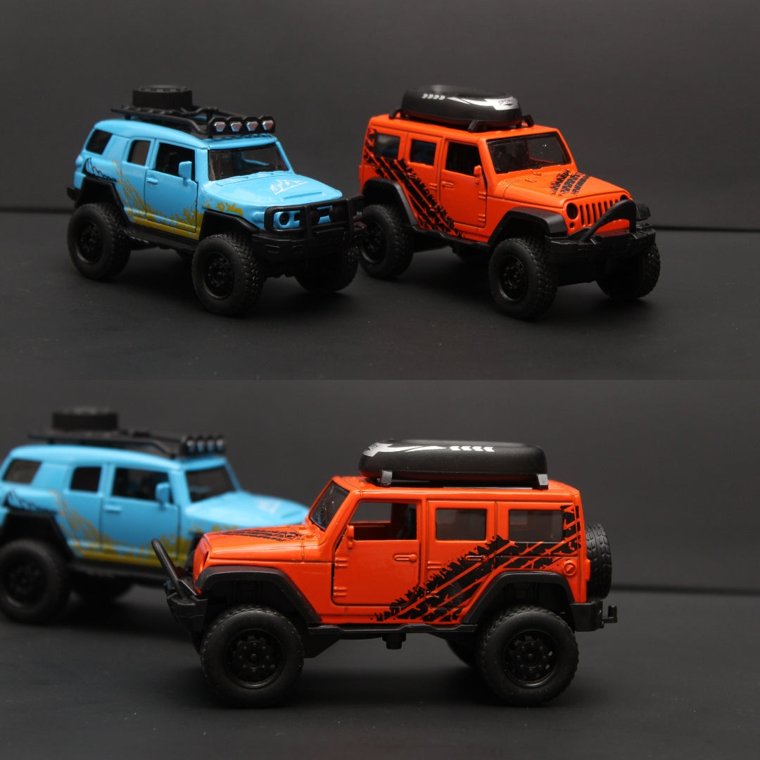 Smily Buds - Die-Cast Off-Road Wrangler Thar 4x4 Vehicle Collection, 1:36 Scales - Combo