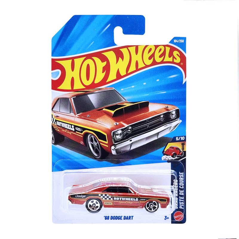 Smily Buds Hot Wheels 68 Dodge Dart Drag Racers Ages 3 and Up 104/250 (Orange)