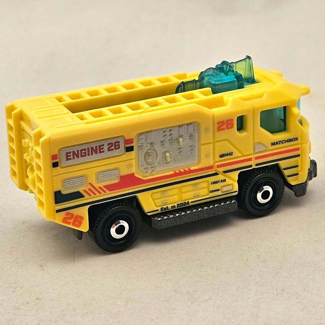 Smily Buds - Hot Wheels 2026 Match Box Blaze Buster II for 3 Years & Above 66/125 (Yellow)