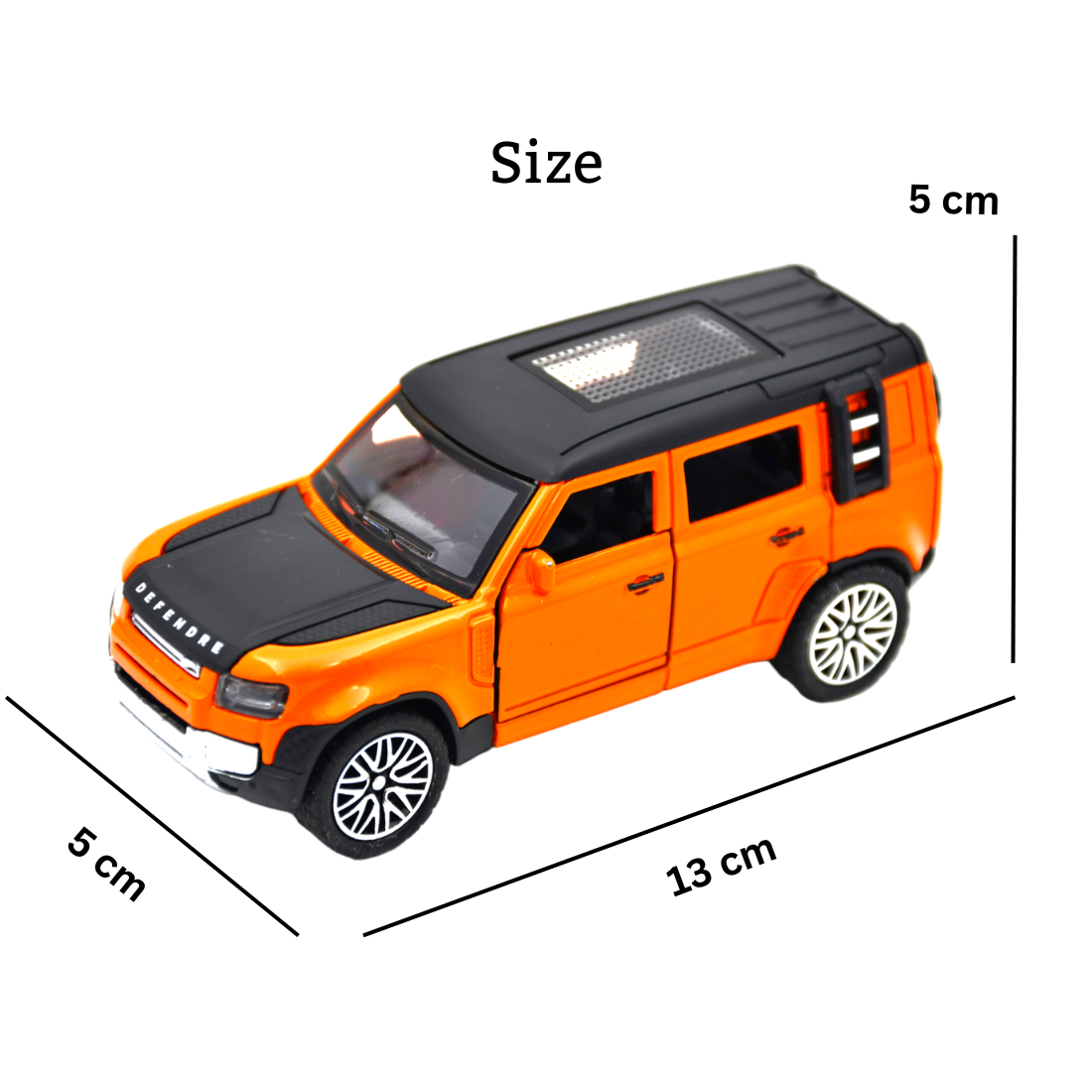 Smily Buds - Scale 1:36 Diecast Metal Car Model Defender Toy Cars for Kids Pull Back Openable Doors