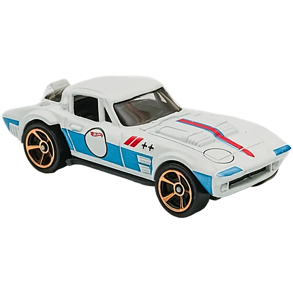 Smily Buds - Hot Wheels Corvette Grand Sport 3/10 Then and Now White/Blue