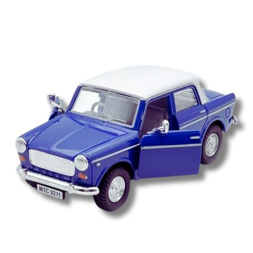 Smily Buds - Queen 70's Classic Toy Cars for Kids Pull Back Openable Doors