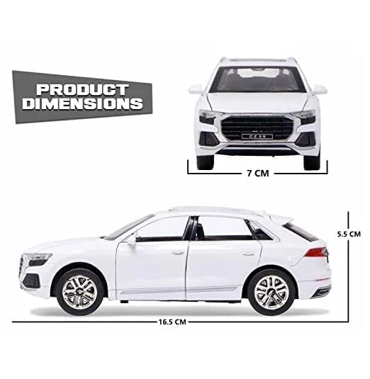 Smily Buds - Diecast Metal Audi Q8 SUV Simulation Alloy Car Model Toy with Sound Light