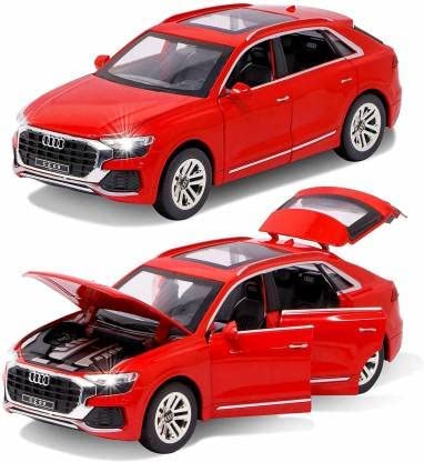 Smily Buds - Diecast Metal Audi Q8 SUV Simulation Alloy Car Model Toy with Sound Light