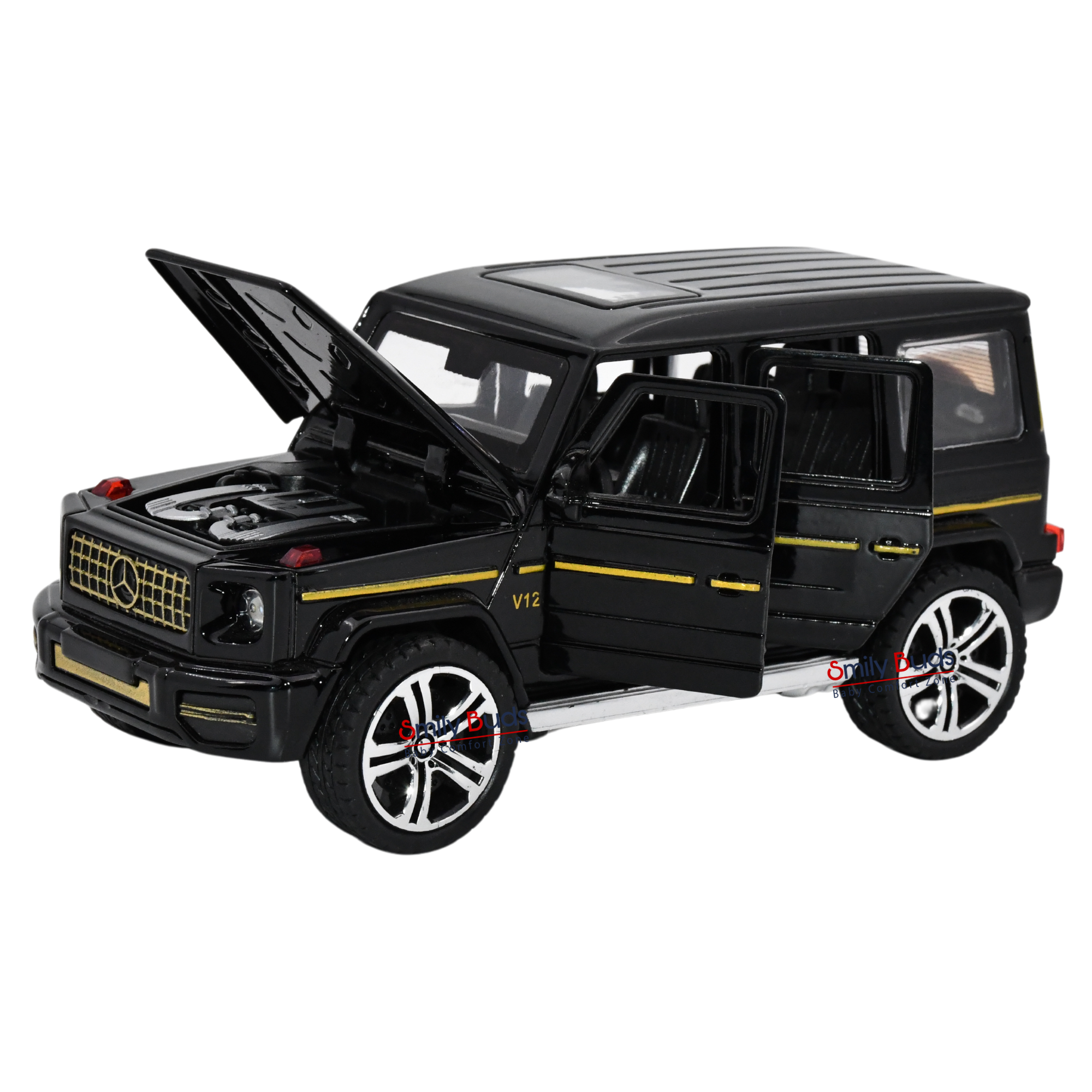 Mercedes-Benz AMG G63 Benz Model Car Gwagon 1:32 Exclusive Alloy Metal Pull Back Die-cast Car Openable Doors & Light Music