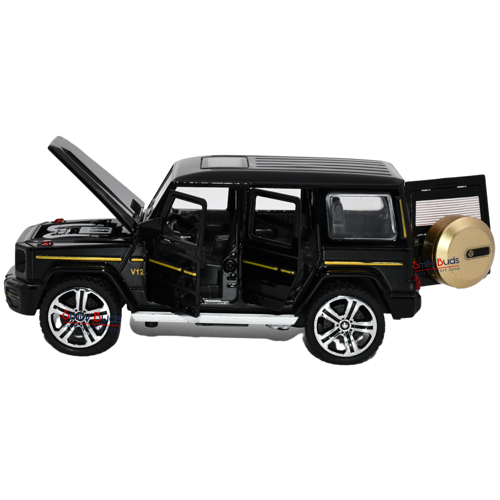 Mercedes-Benz AMG G63 Benz Model Car Gwagon 1:32 Exclusive Alloy Metal Pull Back Die-cast Car Openable Doors & Light Music