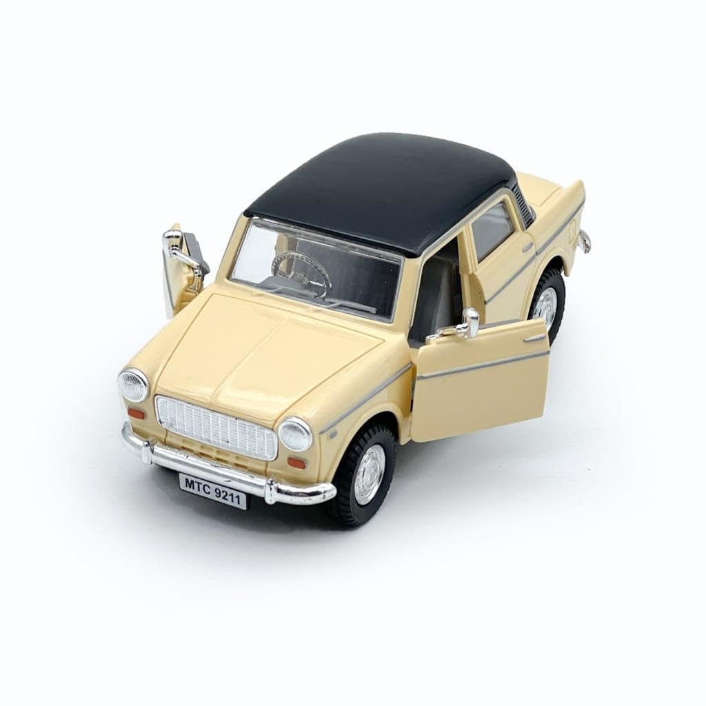 Smily Buds - Queen 70's Classic Toy Cars for Kids Pull Back Openable Doors