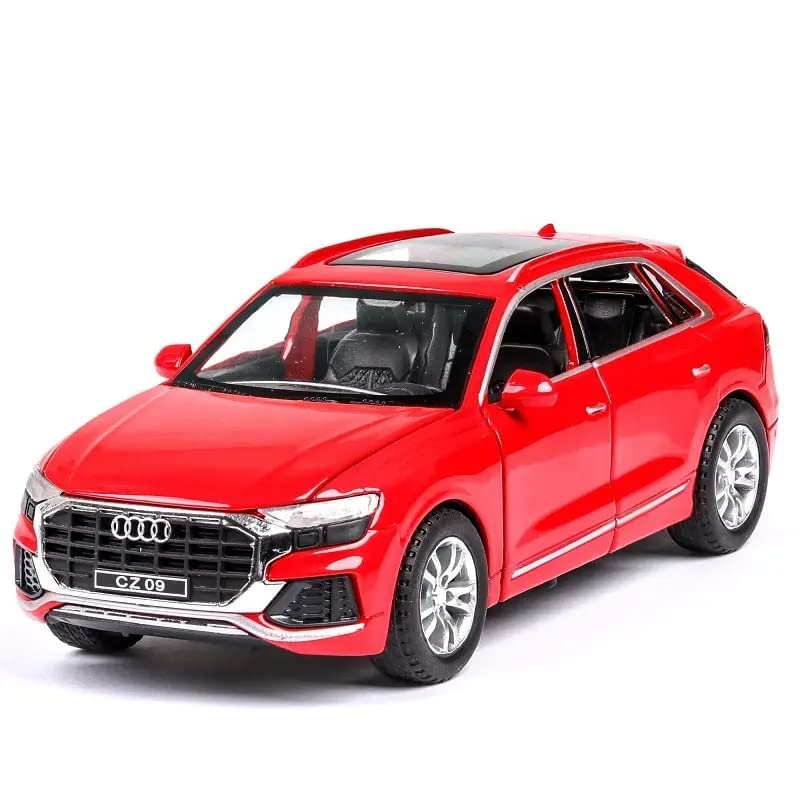 Smily Buds - Diecast Metal Audi Q8 SUV Simulation Alloy Car Model Toy with Sound Light