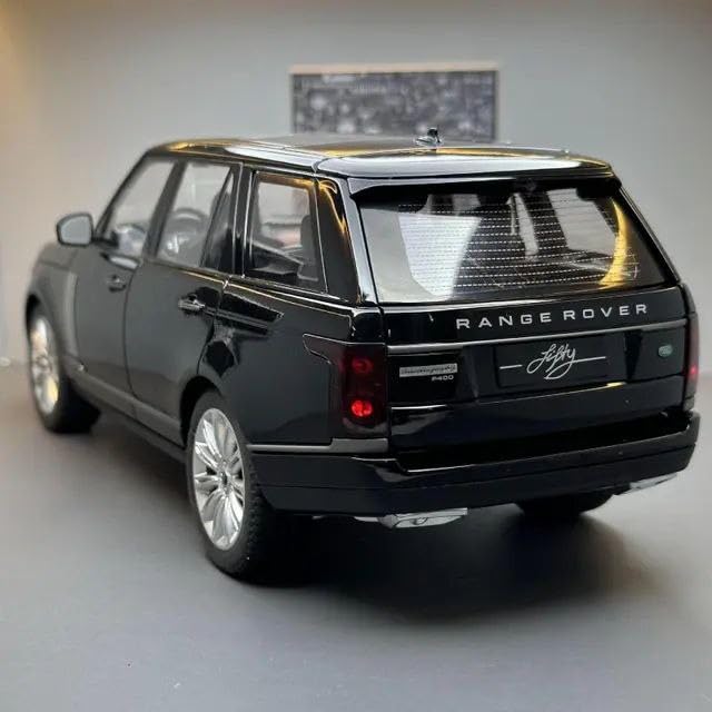 Smily Buds - 1:32 Scale Range Rover Alloy Pull Back Die-cast Car Model with Sound & Light | Premium Metal Toy for Kids & Collectors - Black