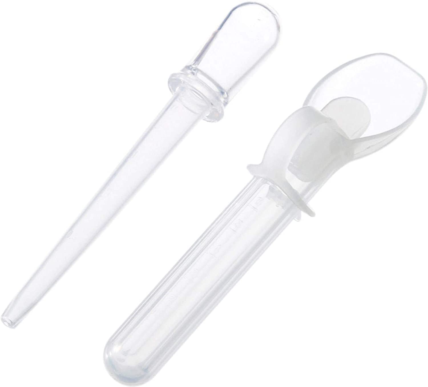 Smily Buds Baby Medicine Feeding Dropper/Water Feeder Dispenser for New Born Baby - Silcon with Plastic (Clear) (Pack of 1)