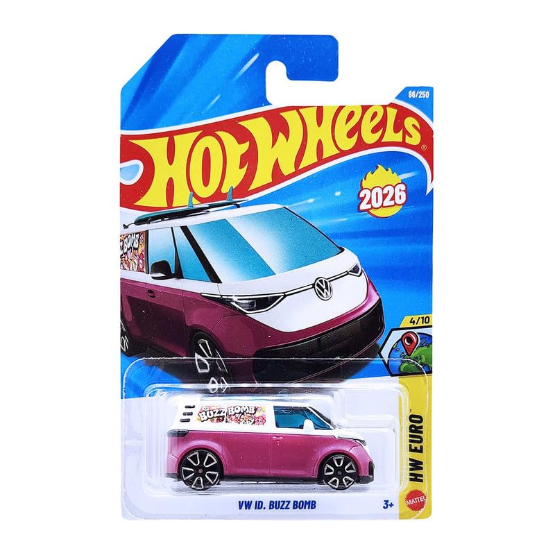 Smily Buds - Hot Wheels VW ID.Buzz Bomb HW Euro Ages 3 and Up 86/250 (Multi)