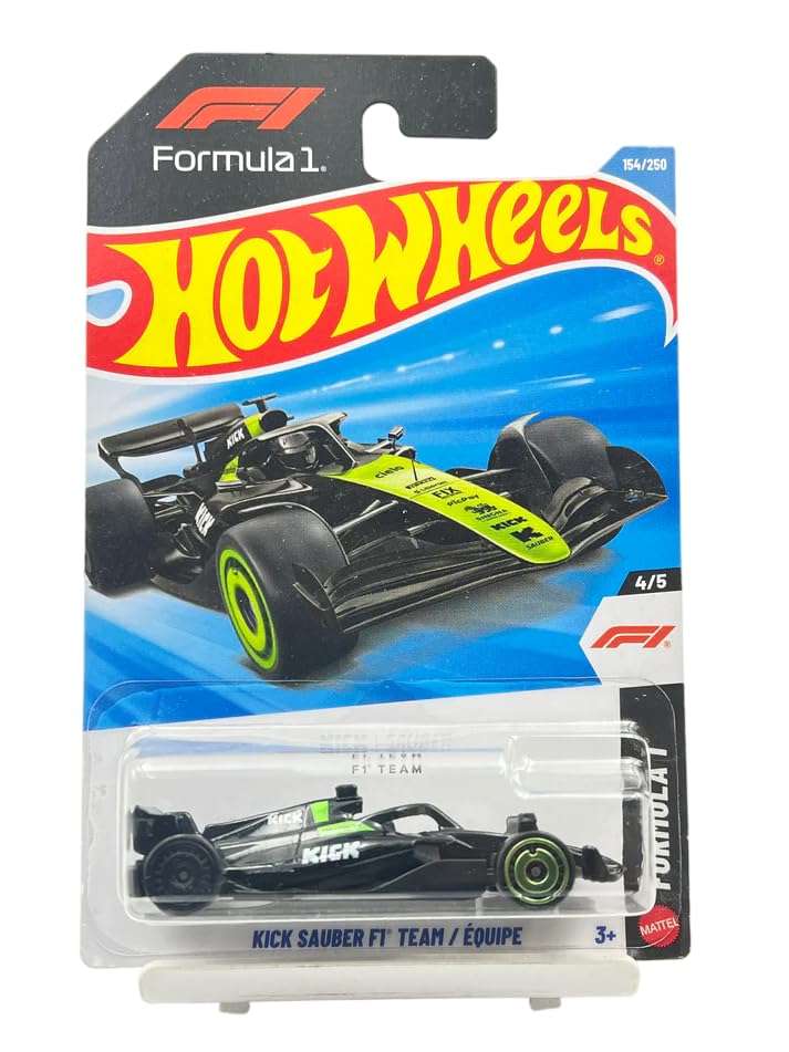 Smily Buds Hot Wheels Kick Sauber F1 Team Formula 1 Ages 3 and Up 154/250 (Black)