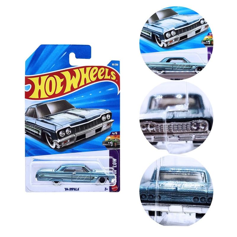 Smily Buds Hot Wheels 64 Impala Layin Low Ages 3 and Up 95/250 (Blue)