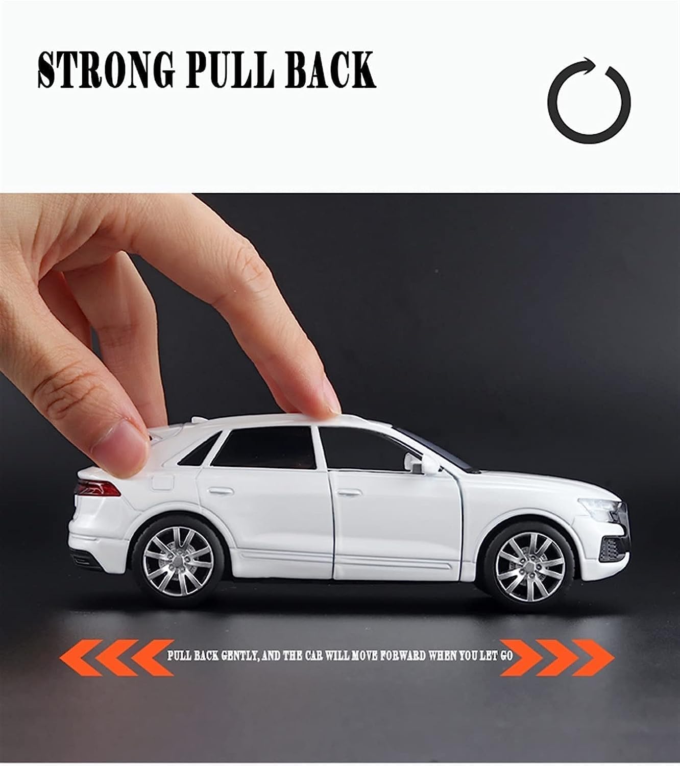 Smily Buds - Diecast Metal Audi Q8 SUV Simulation Alloy Car Model Toy with Sound Light