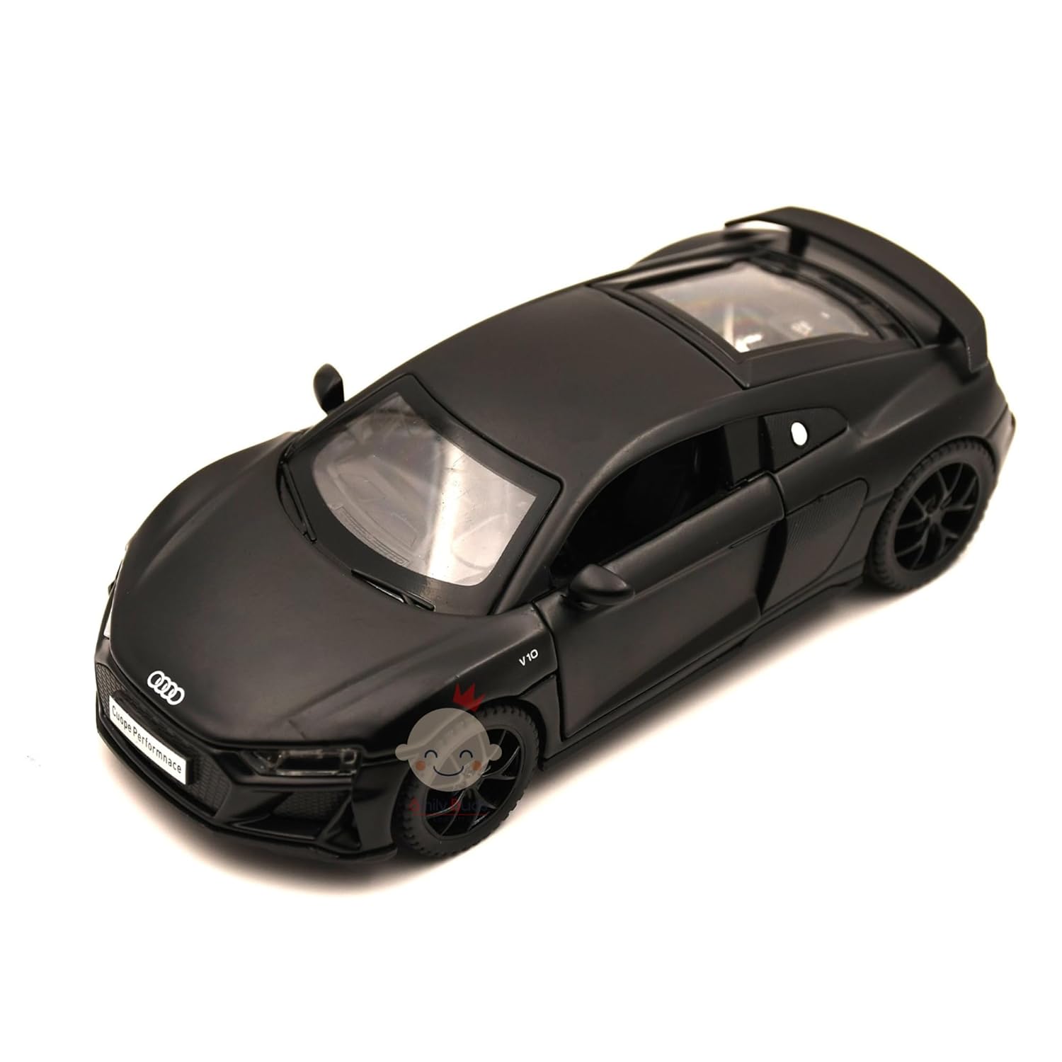 Smily Buds - Diecast Metal Car Model Audi Toy Cars for Kids Pull Back Openable Doors, Light & Music