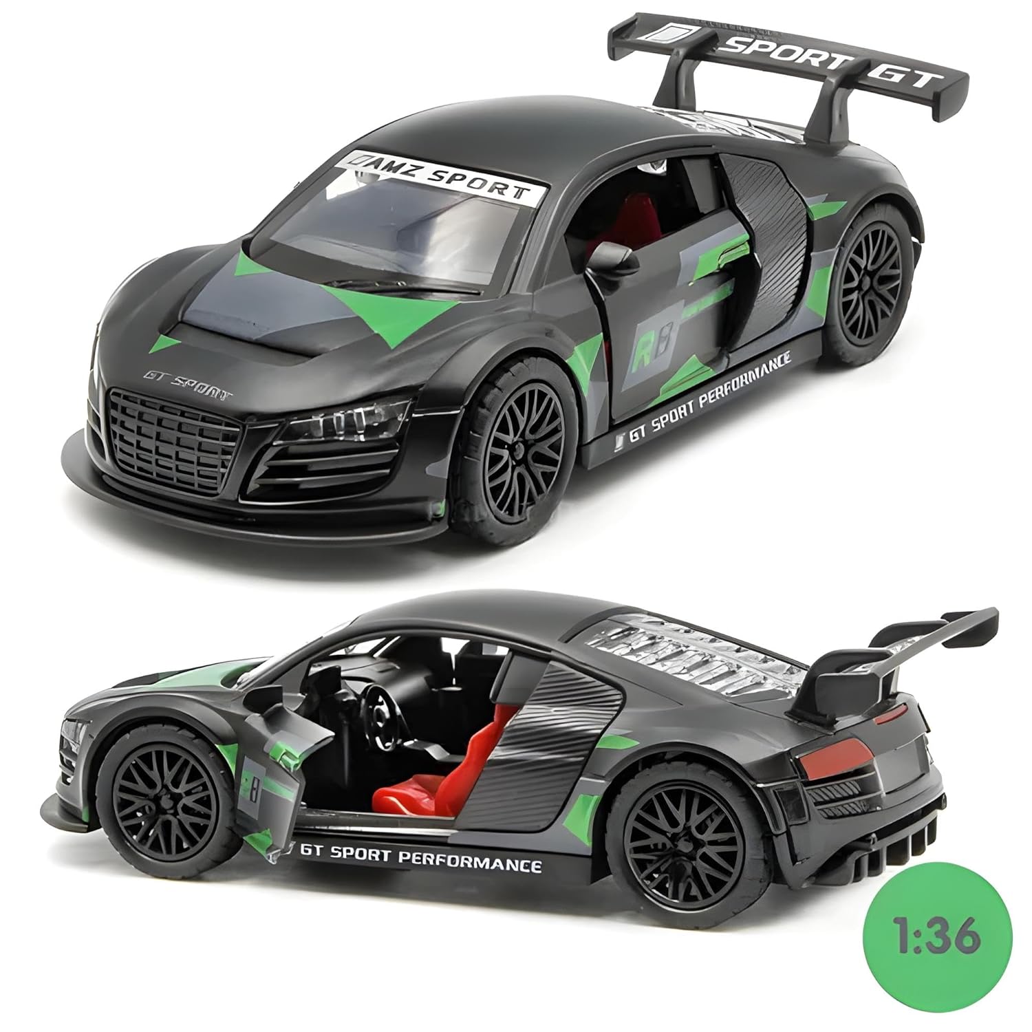 Smily Buds Premium Die-Cast Metal Mustang Sport Car Model 1:36 Scale