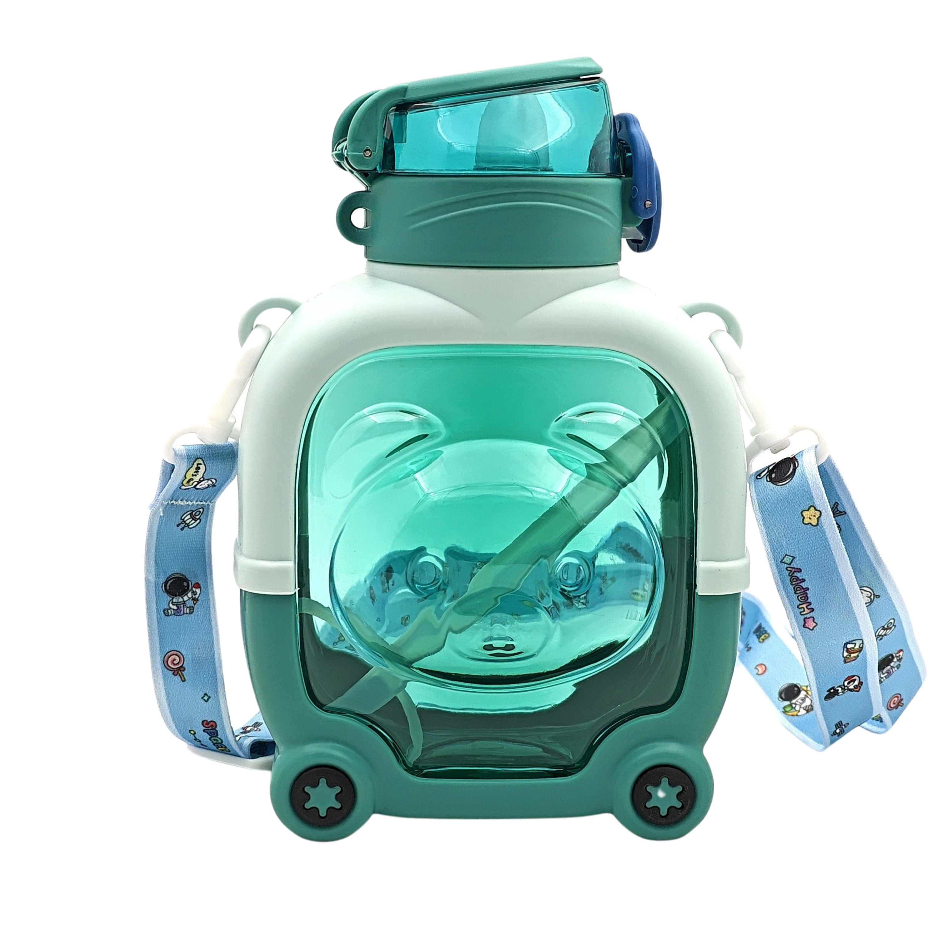 Smily Buds - Teddy Bear Water Bottle, Leakproof and BPA-Free, Insulated Sipper for Kids - Smily Buds