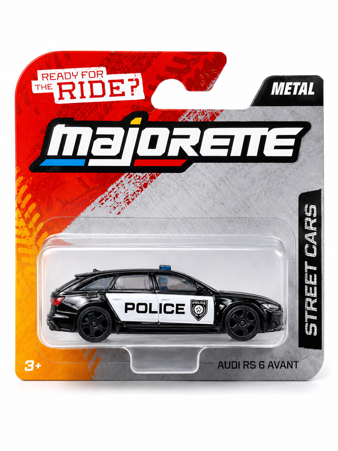 Smily Buds - Majorette Premium Police Adui RS 6 Avnant Cars | Metal die-cast car from Licensed Models | Great for Gifting and Surprises