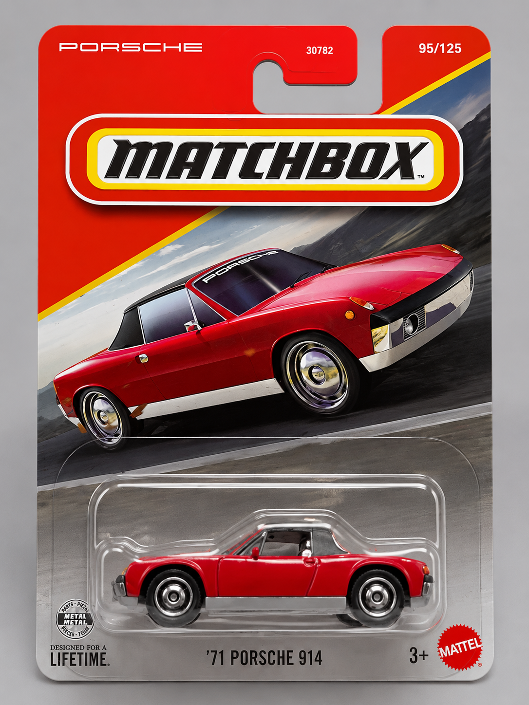 Smily Buds - Matchbox Premium 71 Porsche 914, Red, 1:64 Scale, Toy Car, Children, Collectors