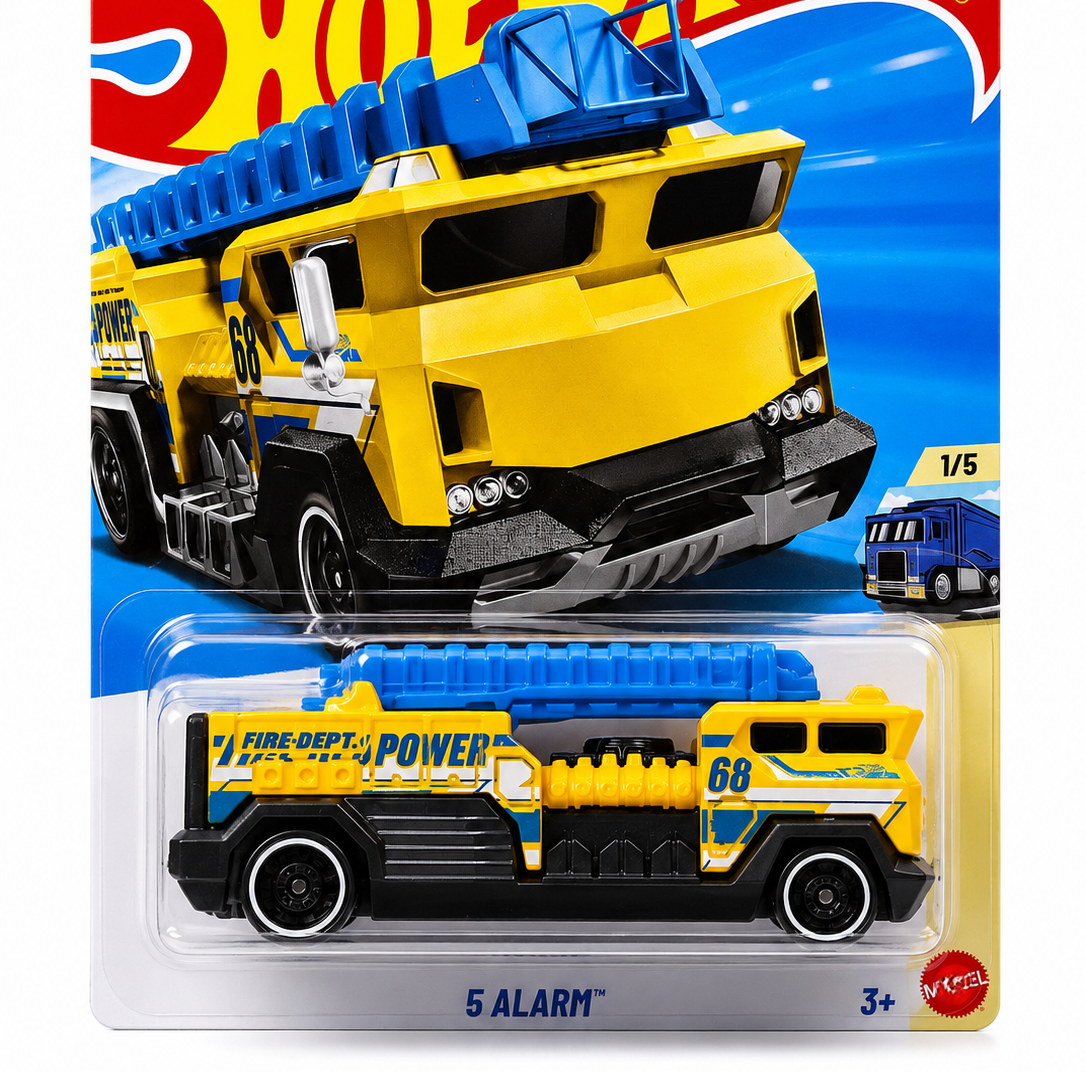 Smily Buds - Hot Wheels 2019 Hw Rescue: 5 Alarm [Green] - International Card - Pack of 1