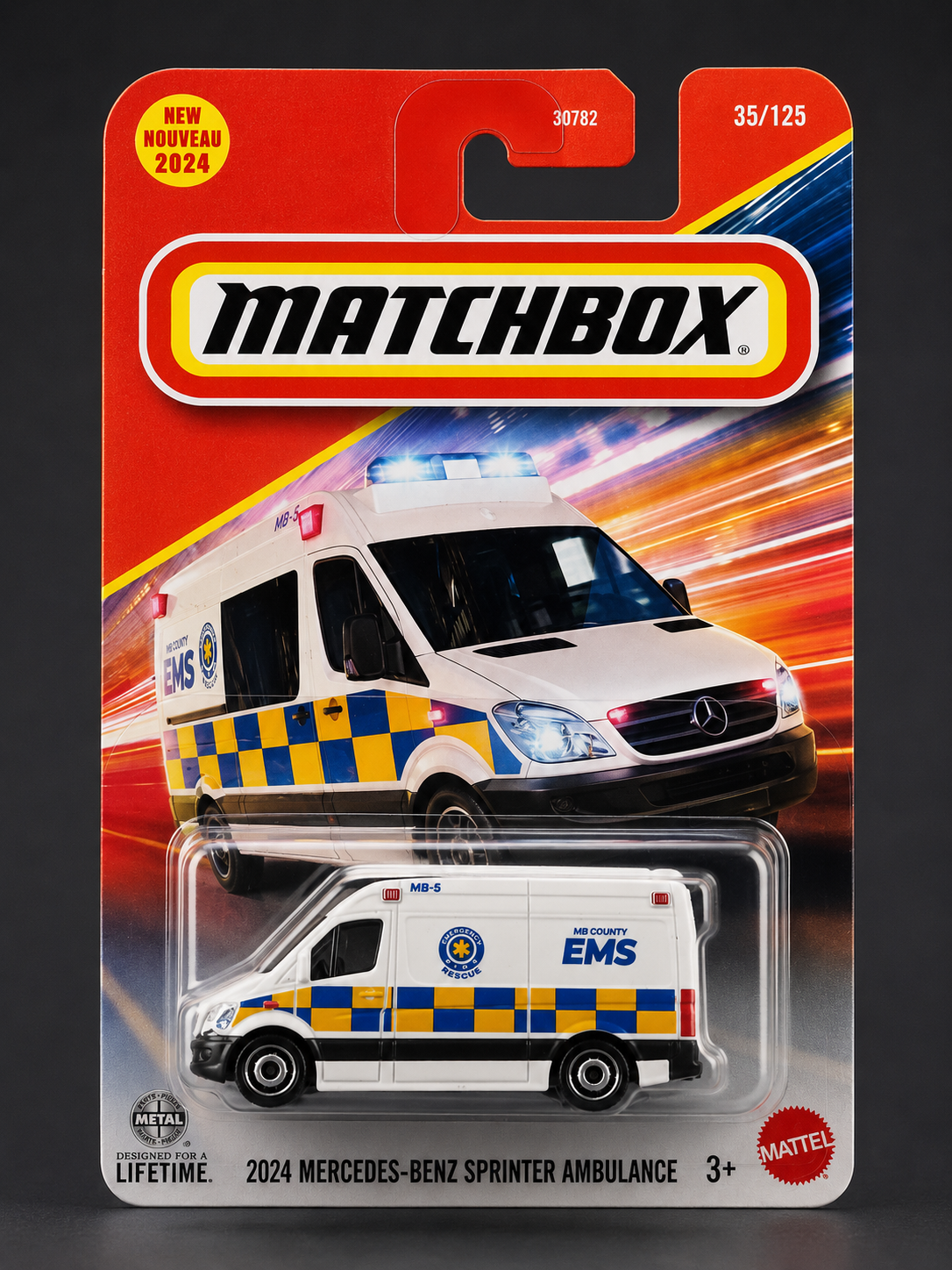 Smily Buds - Hot Wheels 2026 Match Box Mercedes Benz Sprinter Ambulange for Age 3+