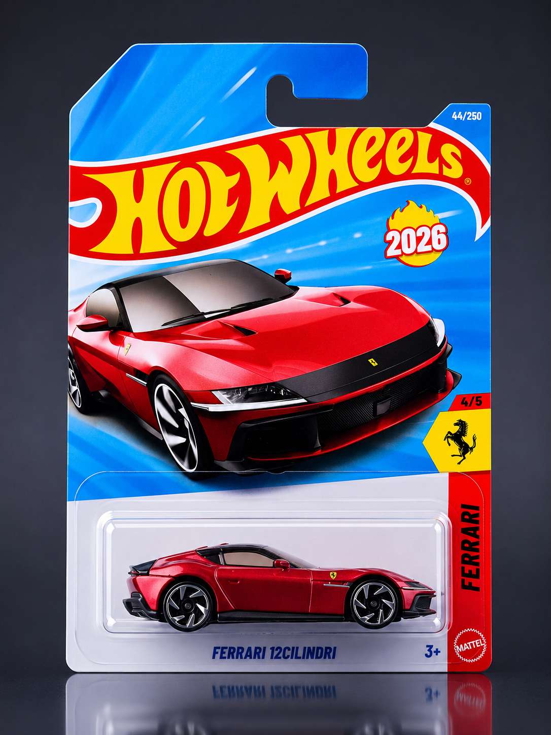 Smily Buds Hot Wheels Ferrari 12CILINDRI [Red] 4/5, 94/250, 1:64 Scale Diecast Toy Vehicle