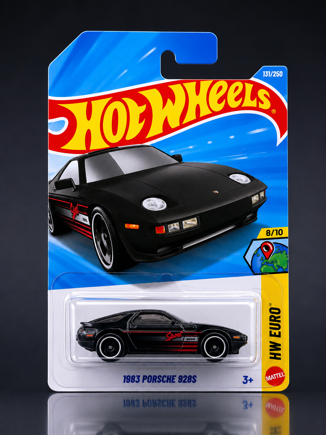 Smily Buds - Hot Wheels 1983 Porsche 928S HW Euro Ages 3 and Up 171/250 (Black)