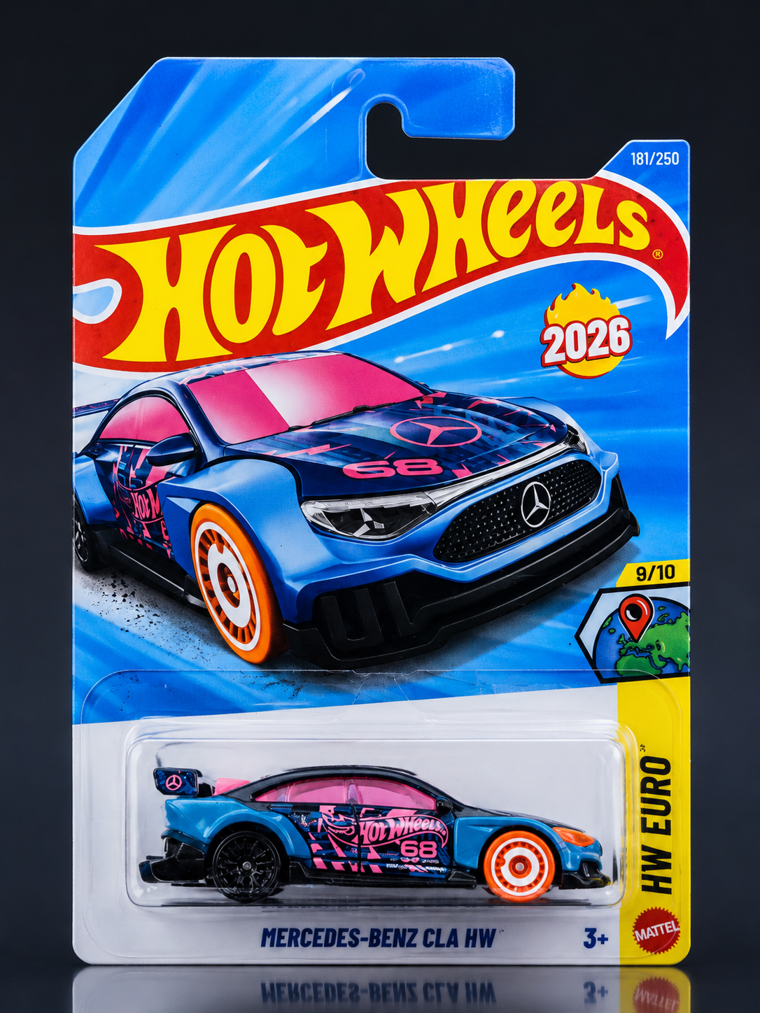 Smily Buds - Hot Wheels Collectors Mercedes Benz Cla HW HW Euro Ages 3 and Up 181/250 (Blue)