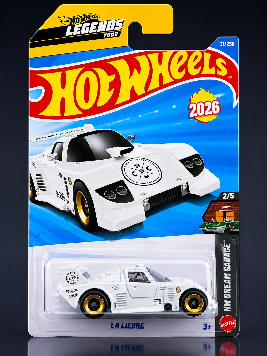 Smily Buds - Hot Wheels La Liebre HW Dream Garage Ages 3 and Up 31/250 (White)