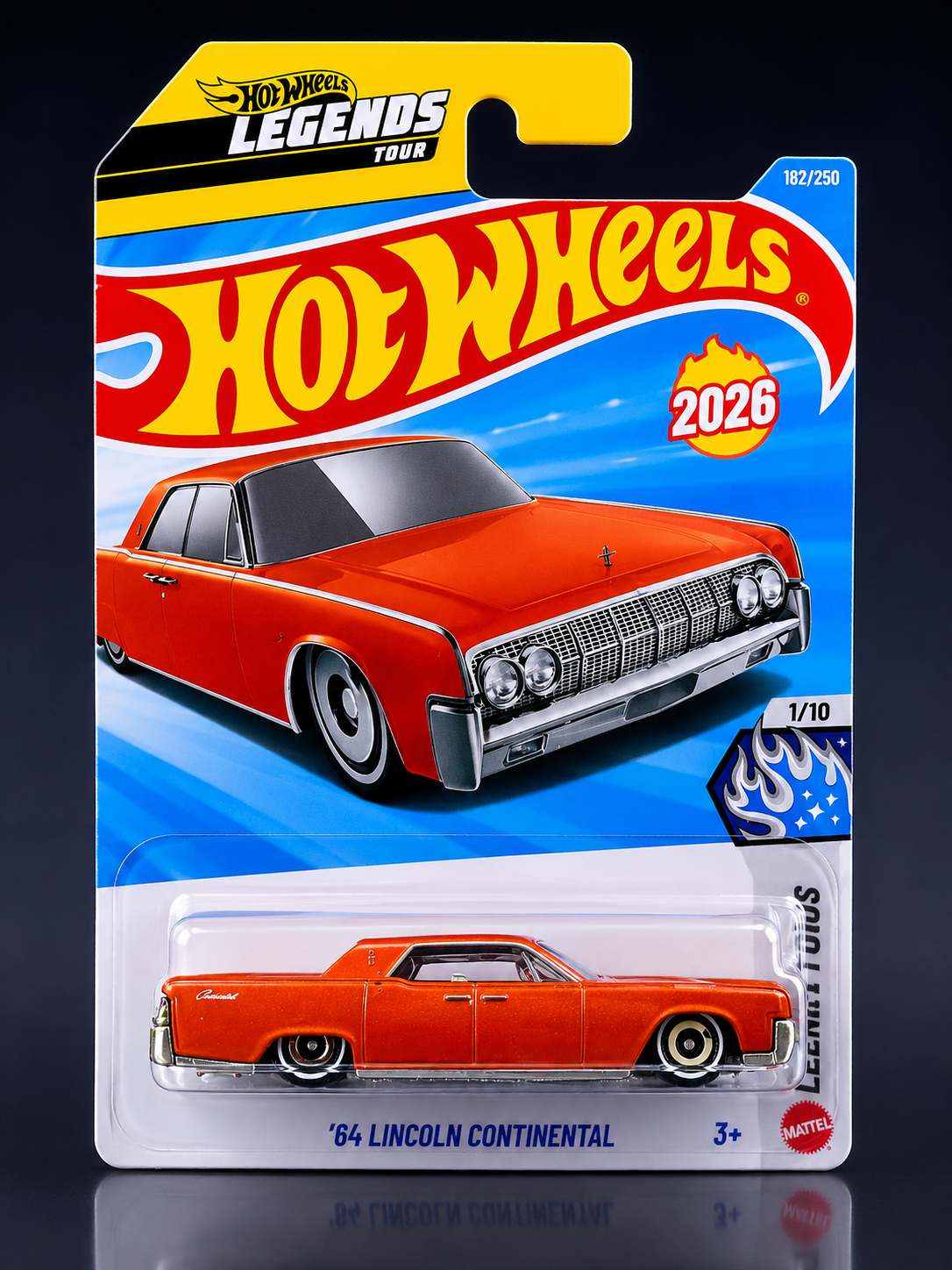 Smily Buds - Hot Wheels 64 Lincoln Continental Cool Cassics Ages 3 and Up 170/250 (Orange)