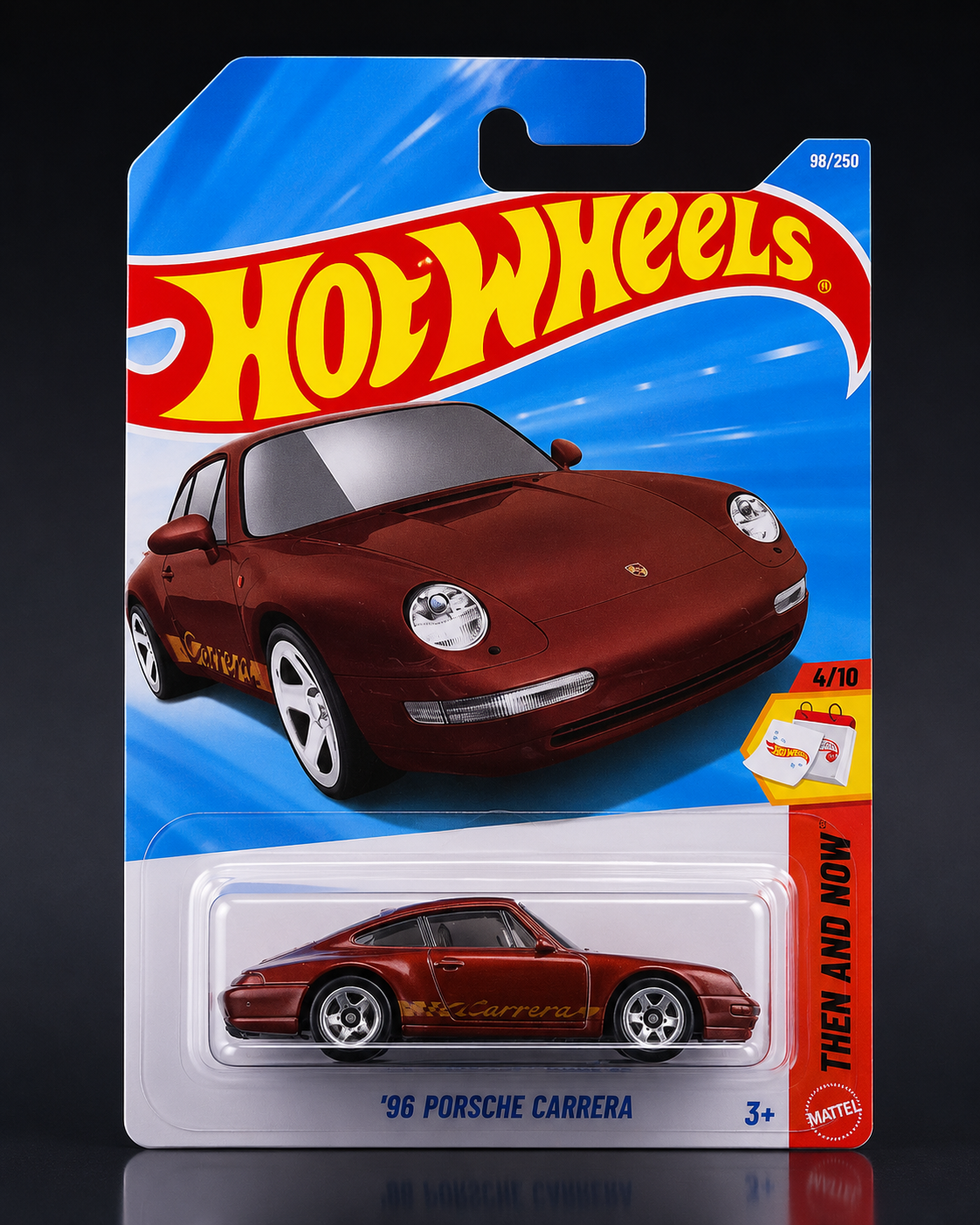 Smily Buds - Hot Wheels 96 Porsche Carrera Then and Now Ages 3 and Up 98/250 (Brown)