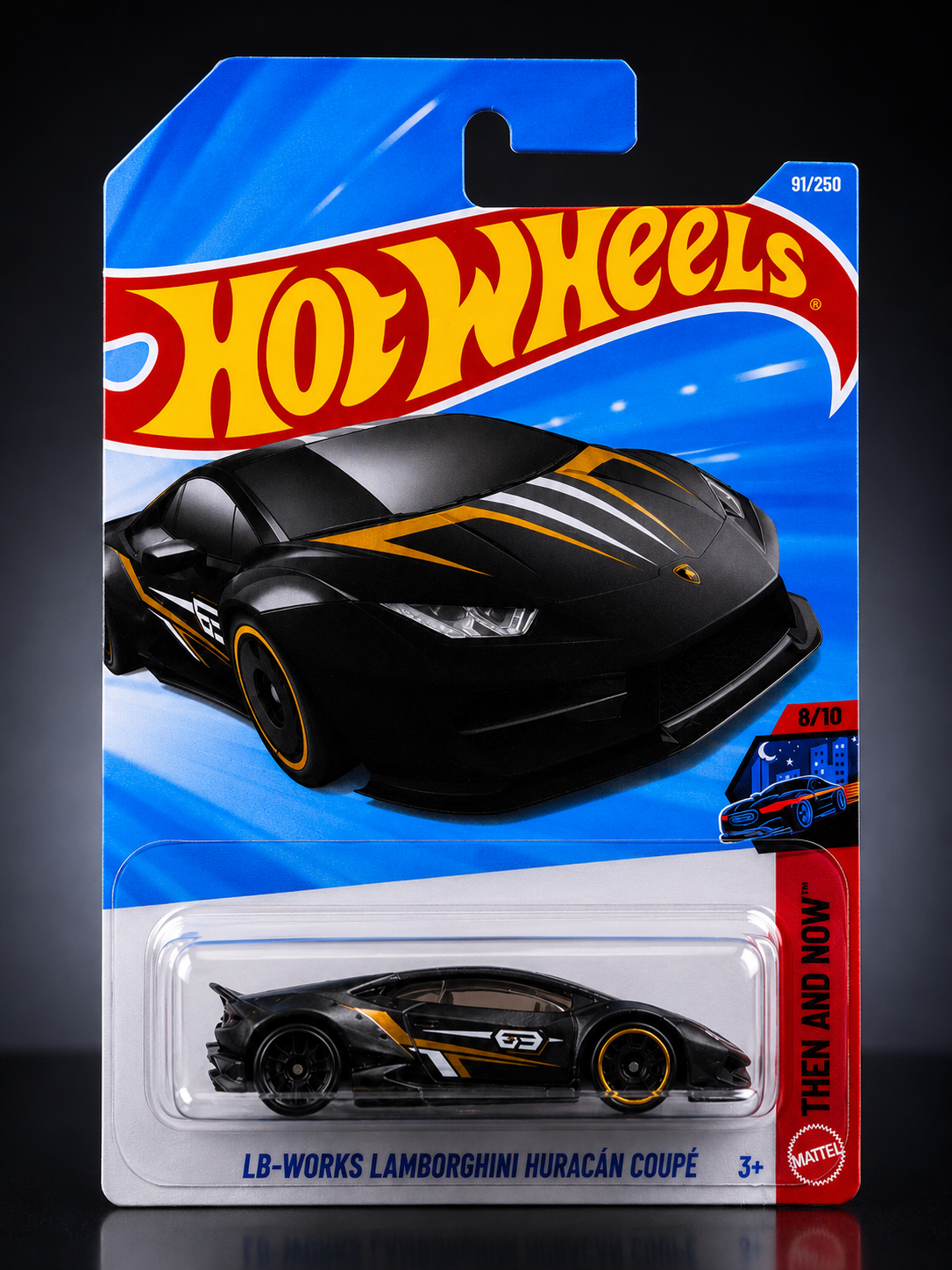 Smily Buds Hot Wheels LB-Works Lamborghini Huracan Coupe [Black] Night Speed 8/10, 91/250, 1:64 Scale
