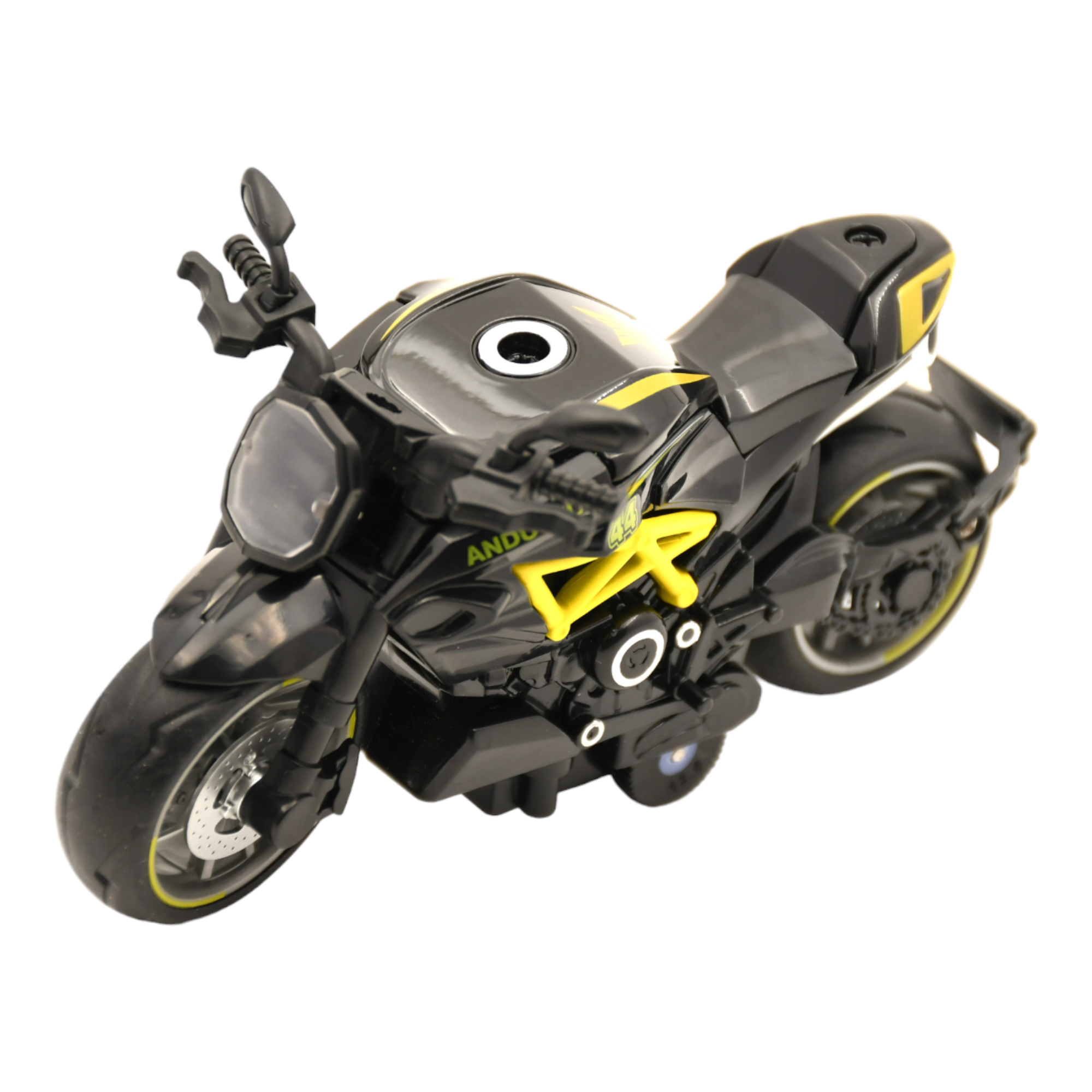 Smily Buds - Diecast Motorcycle Toy Bike 1:14 Scale Model,Pull Back Vehicles Alloy Simulation Superbike