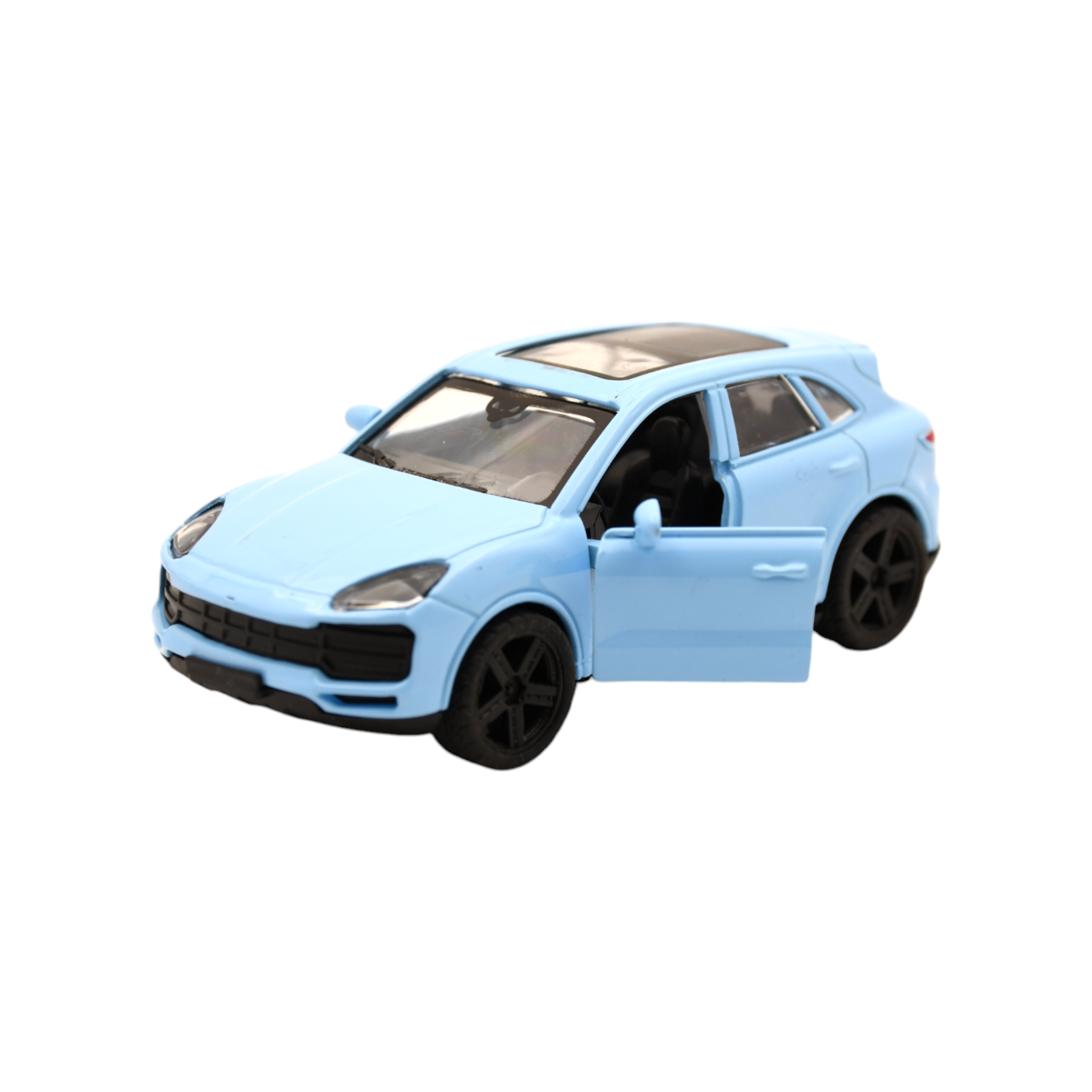 Smily Buds Diecast Alloy Metal Mini Porsche Palamera Pull Back Toy Die-Cast with Openable Doors - Sky Blue