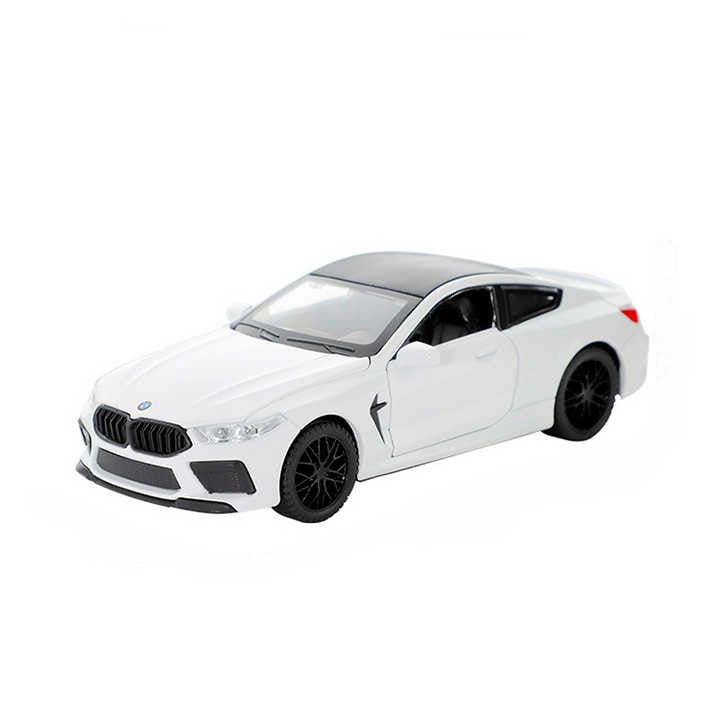 Smily Buds - Diecast Metal Car Model BMW Toy Cars for Kids Pull Back Openable Doors, Light & Music