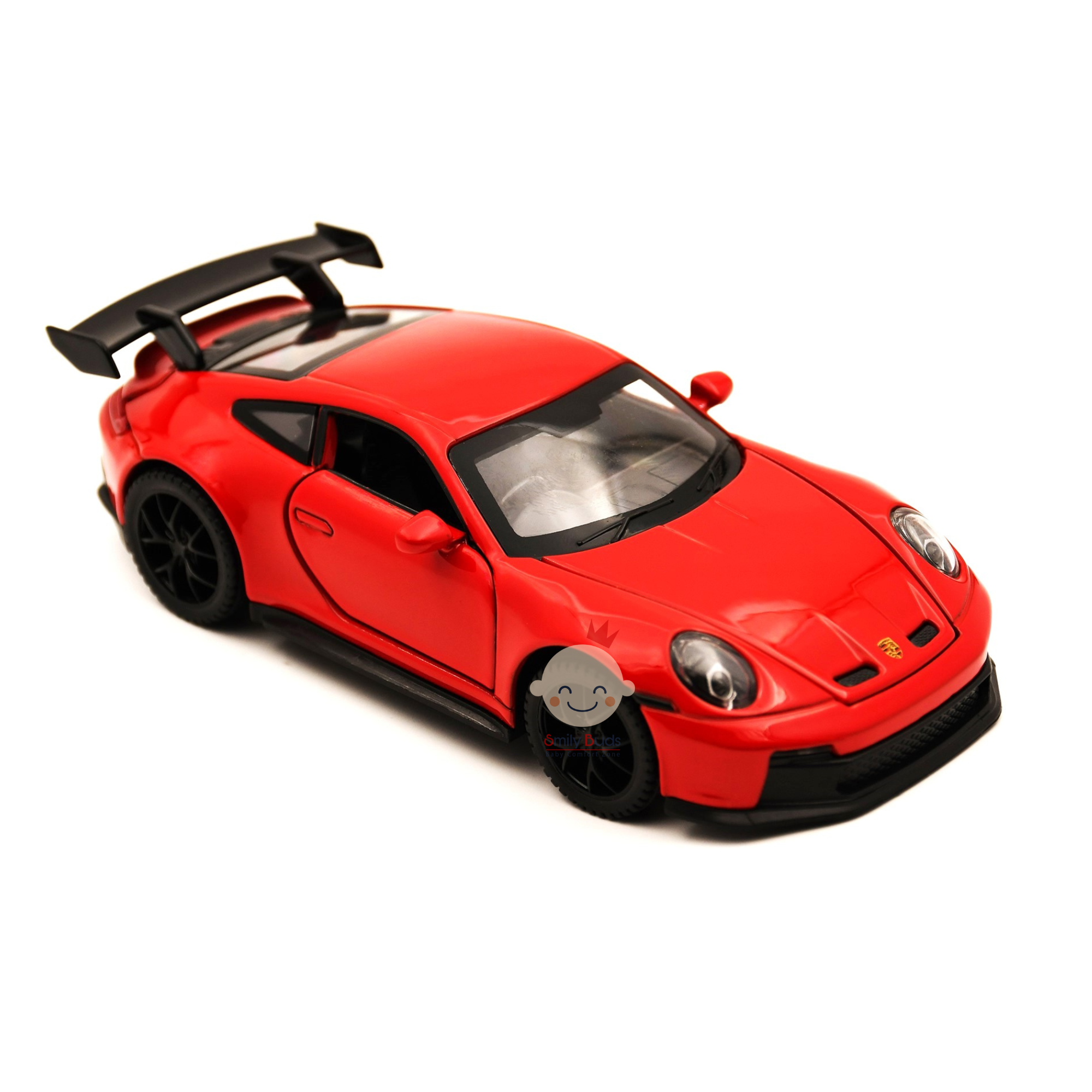 Smily Buds Diecast Alloy Metal Porsche Pull Back Toy Die-Cast with Openable Doors & Light Music Best Gifts Toys Kids