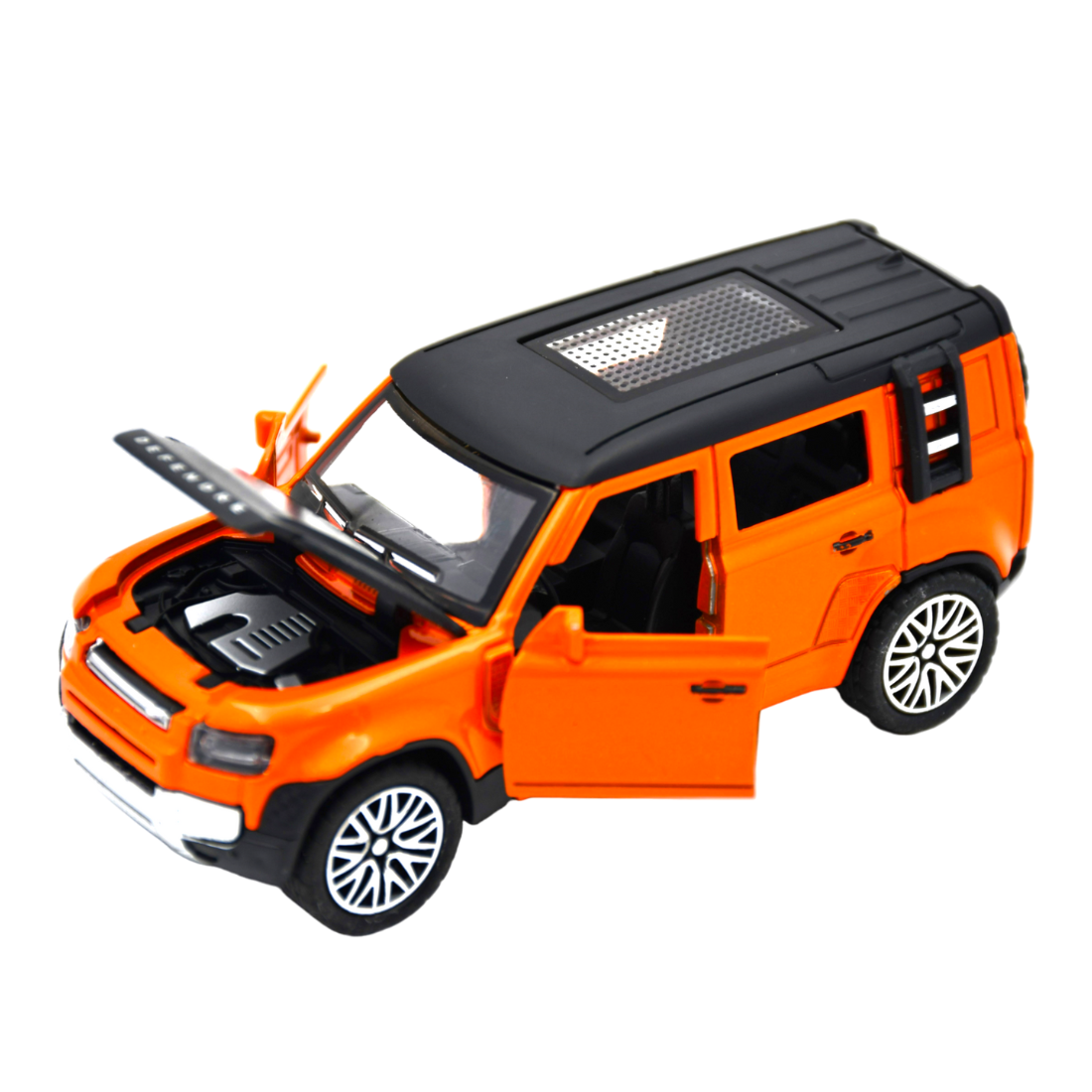 Smily Buds - Scale 1:36 Diecast Metal Car Model Defender Toy Cars for Kids Pull Back Openable Doors