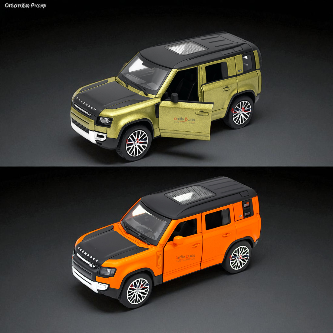 Smily Buds - Scale 1:36 Diecast Metal Car Model Defender Toy Combo