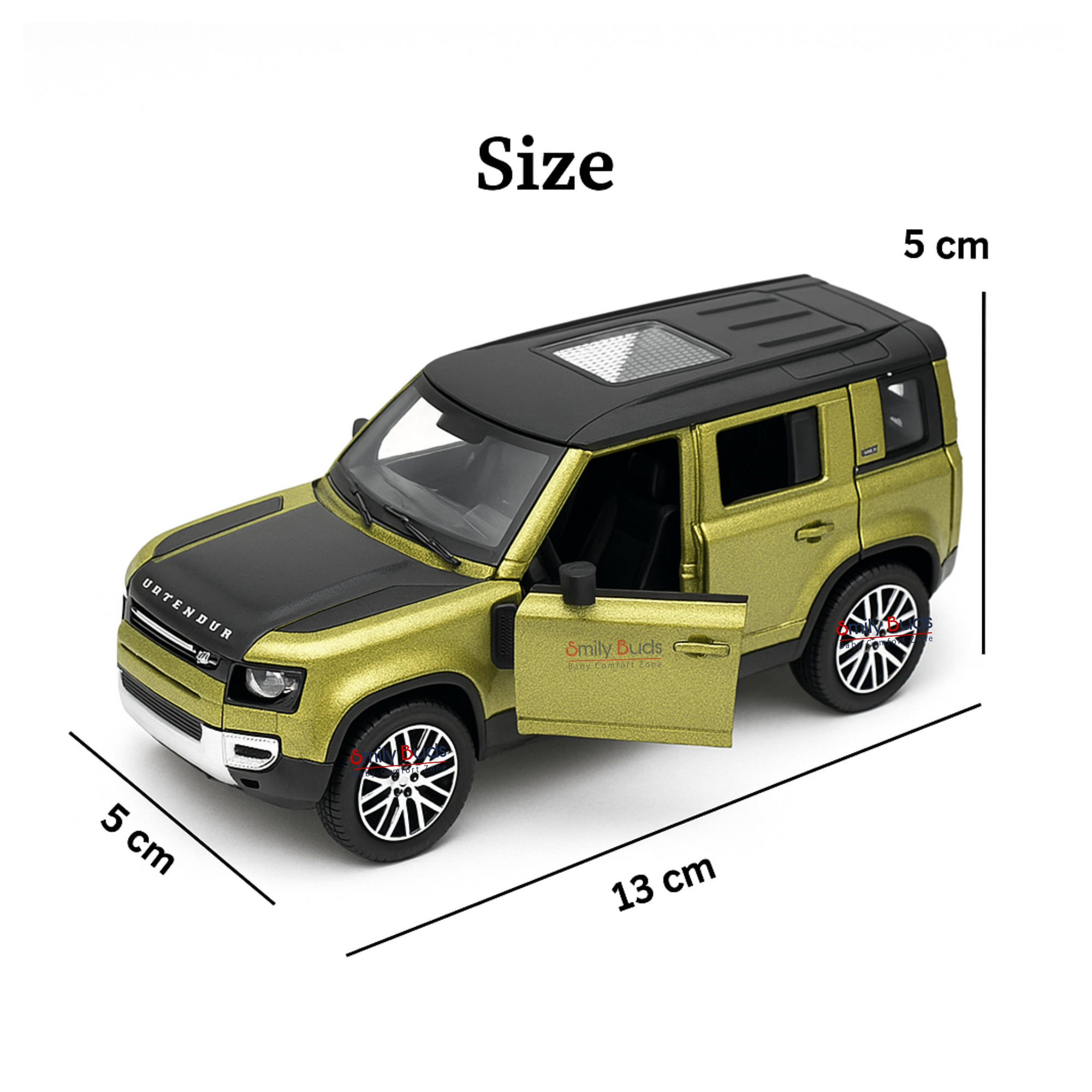 Smily Buds - Scale 1:36 Diecast Metal Car Model Defender Toy Combo