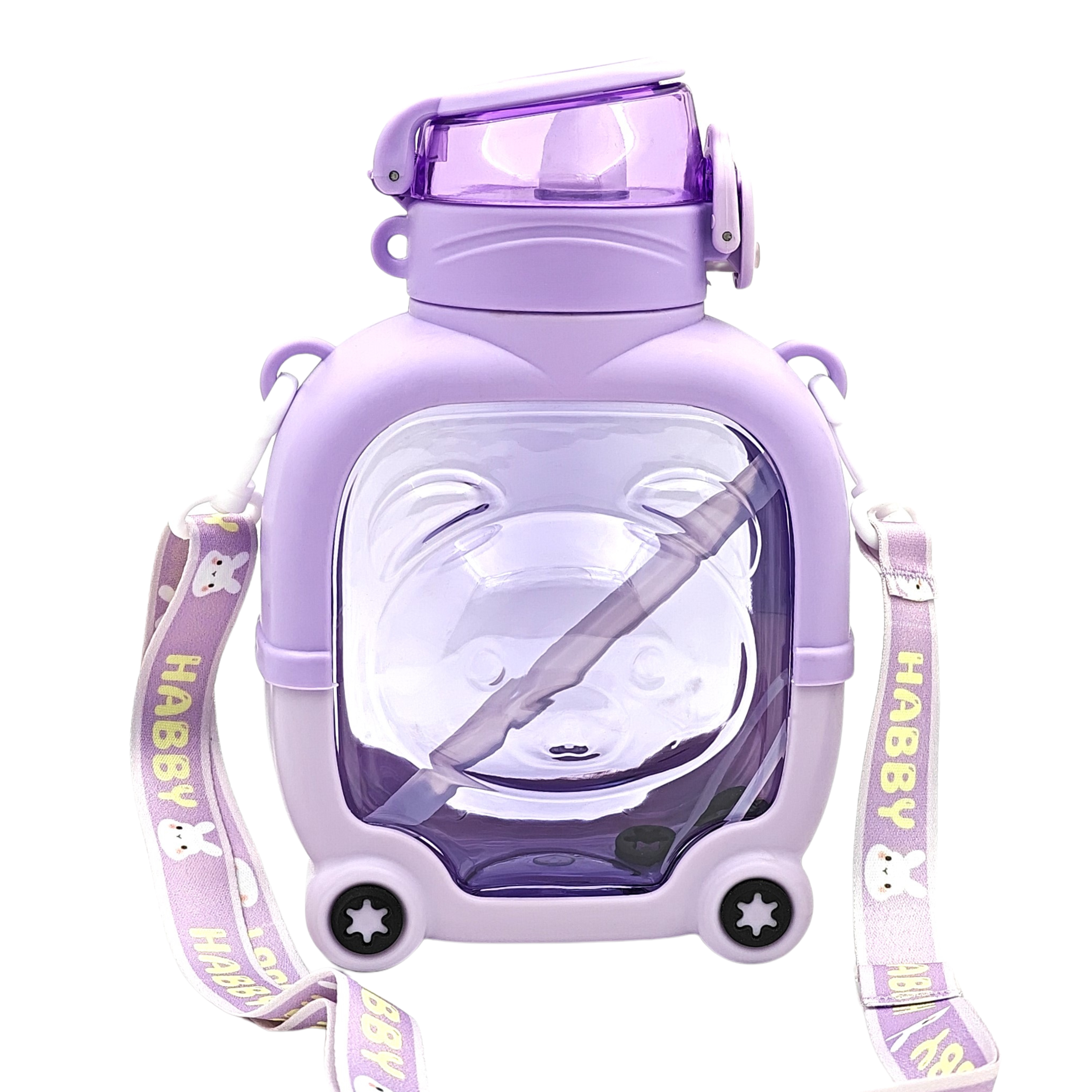 Smily Buds - Teddy Bear Water Bottle, Leakproof and BPA-Free, Insulated Sipper for Kids - Smily Buds