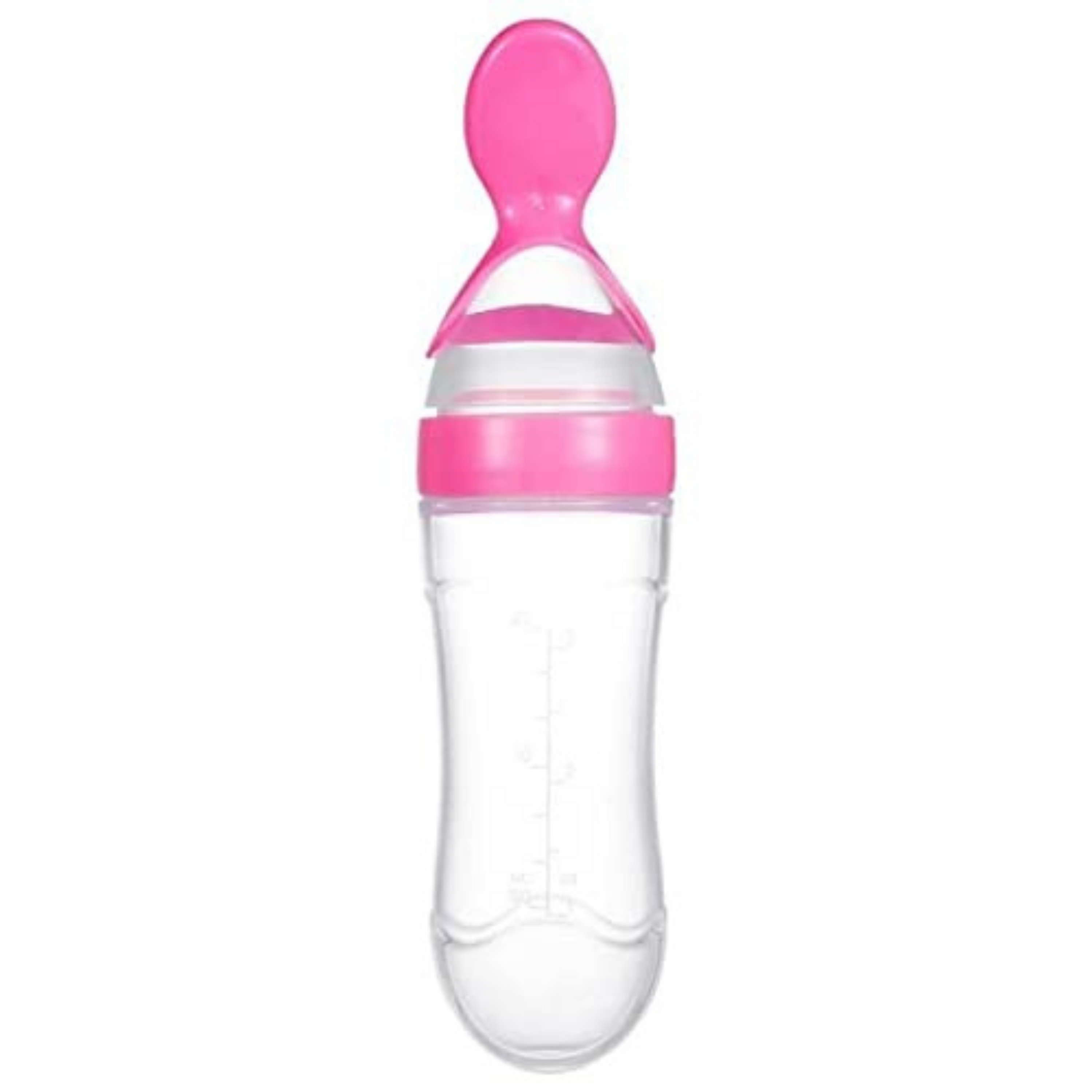 Smily Buds Silicone Squeeze Food Feeder with Feeding Spoon - Pink