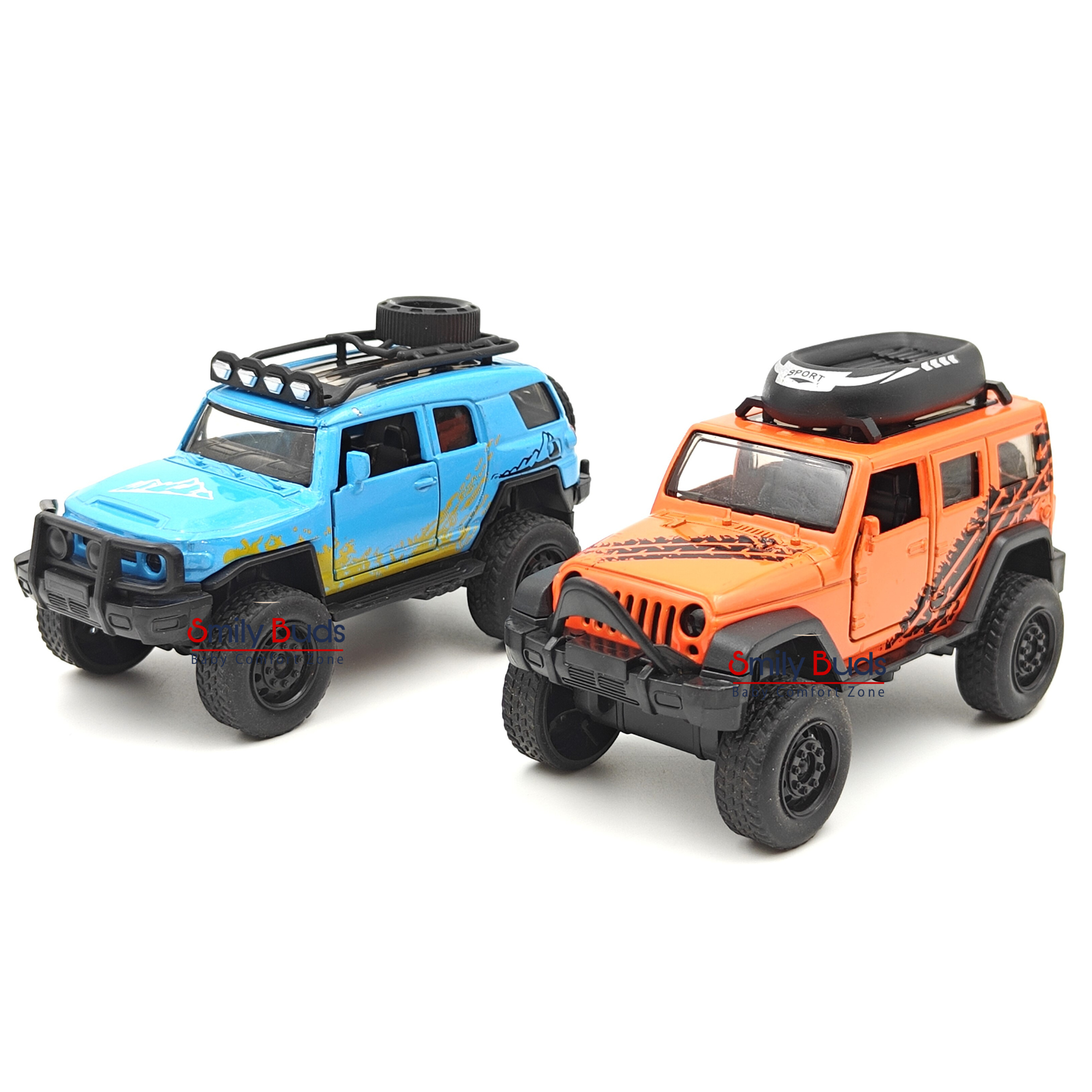 Smily Buds - Die-Cast Off-Road Thar 4x4 Vehicle Collection, 1:36 Scales - Orange