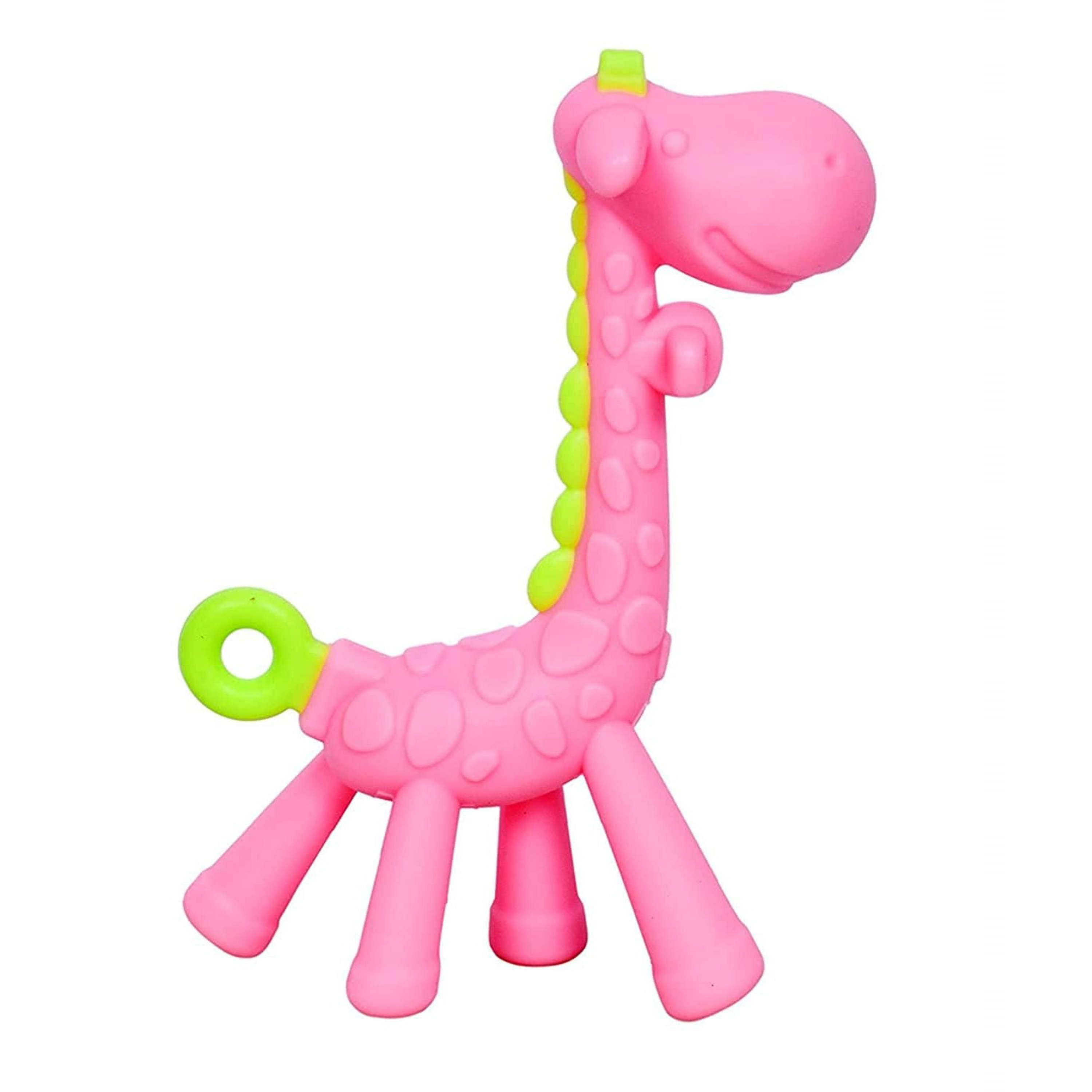 Smily Buds Giraffe Shape Food Grade| BPA Free Silicone Teething Soft Teether