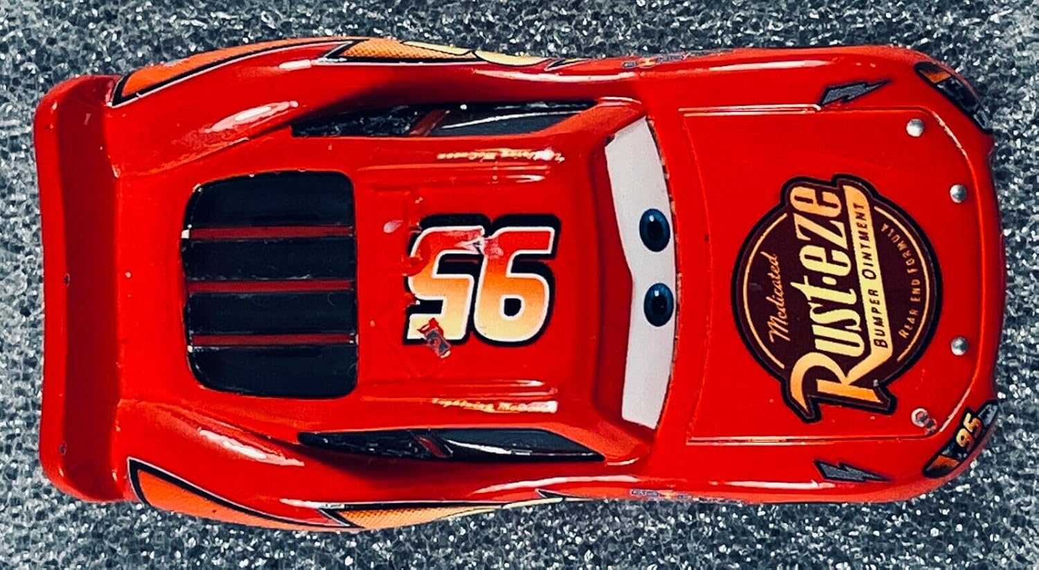 Smily Buds Die-Cast Metal Body MCQueen Disney Car Pull-Back Action, with Lights & Music, Miniature Scaled 1:36