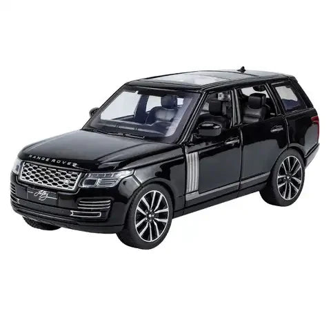 Smily Buds - 1:32 Scale Range Rover Alloy Pull Back Die-cast Car Model with Sound & Light | Premium Metal Toy for Kids & Collectors - Black