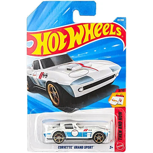 Smily Buds - Hot Wheels Corvette Grand Sport 3/10 Then and Now White/Blue